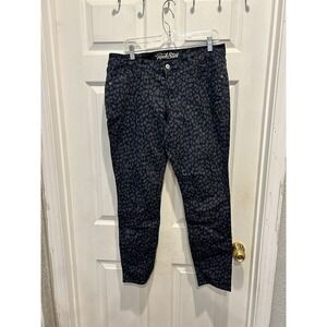 Old Navy The Rock Star Leopard Print Skinny Jeans Women Size 14‎ Regular Party